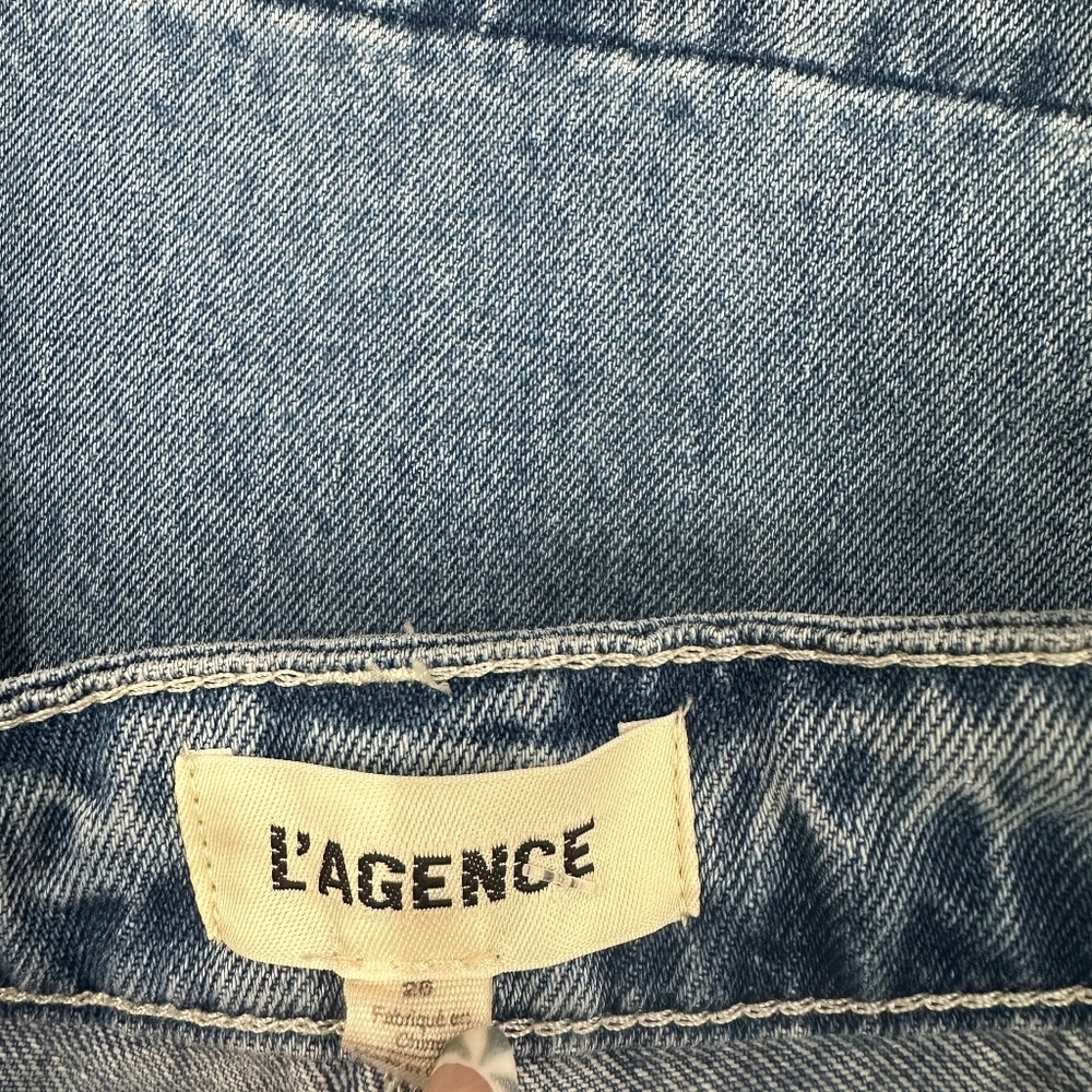 $299 L'Agence Scottie Wide Leg High Rise Jean In Zion Size 26 - Picture 9 of 10